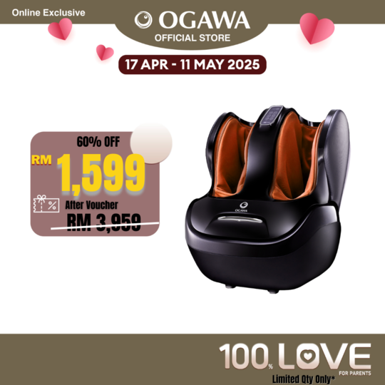 [Apply Code: 2GT20] OGAWA EliteX 3D Foot Reflexology/Foot Massager* (ORANGE)